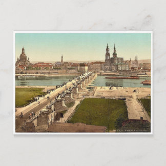 Carte Postale Altstadt, Dresde, vu du ministère de la Guerre,