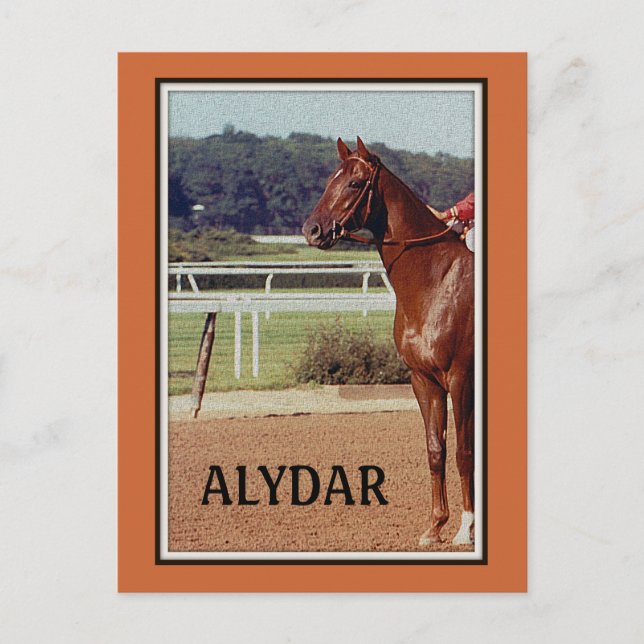 Carte Postale Alydar Belmont participe à la parade post 1978 (Devant)