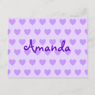 Carte Postale Amanda en violet