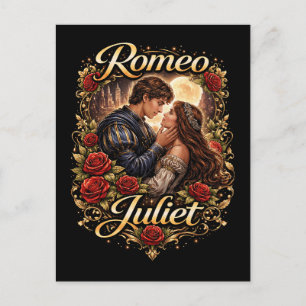 Carte Postale Amants de Vérone au clair de lune