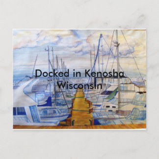 Carte Postale Amarré à Kenosha Wisconsin