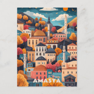 Carte Postale Amasya en voyage d'automne