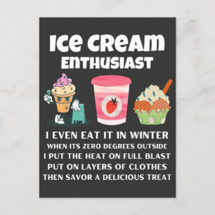 Carte Postale Amateur de glace en hiver   