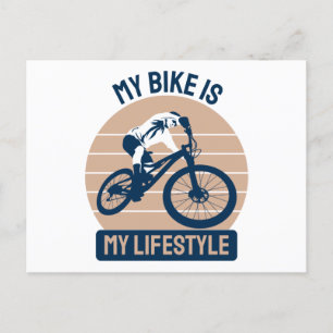Carte Postale Amateur De Vélos - Mon Vélo Est Mon Style De Vie