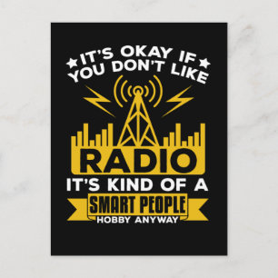 Carte Postale Amateur Radio Passion Drôle Opérateur Radio
