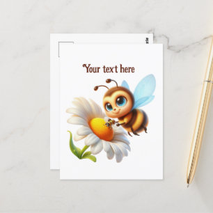 Carte Postale Amateurs d'abeilles mignonnes personnalisables