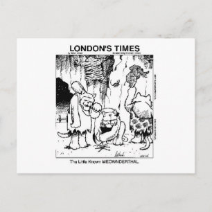 Carte Postale Amateurs de chats "Meownderthals" Offbeat Dons