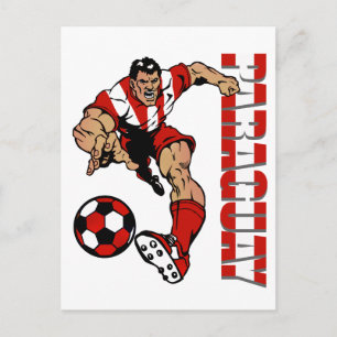 Carte Postale Amateurs de football paraguayen cadeaux de joueur 