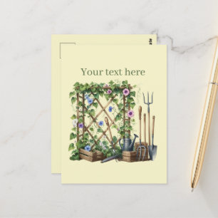 Carte Postale Amateurs de jardinage mignon personnalisable