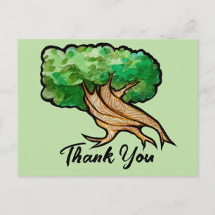 Carte Postale Amateurs de nature Arbre de vie Artwork aquarelle