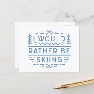 Carte Postale Amateurs de ski amusant skieurs skieurs esthétique