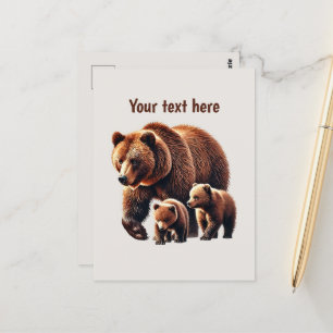 Carte Postale Amateurs d'ours mignonnes personnalisables