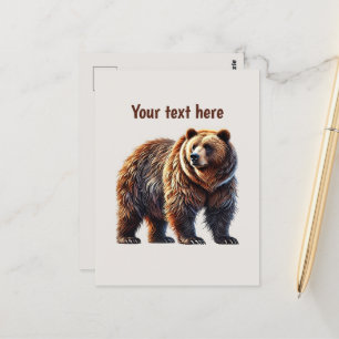 Carte Postale Amateurs d'ours mignonnes personnalisables