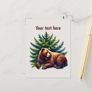 Carte Postale Amateurs d'ours mignonnes personnalisables