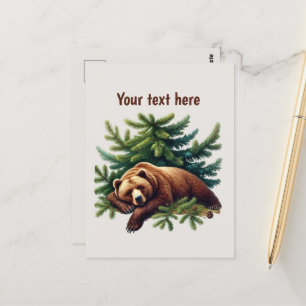 Carte Postale Amateurs d'ours mignonnes personnalisables