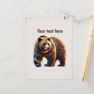 Carte Postale Amateurs d'ours mignonnes personnalisables
