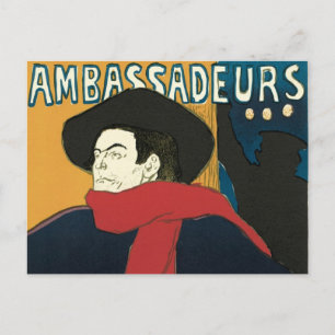 Carte Postale Ambassadeurs, Artistide Bruant par Toulouse Lautre
