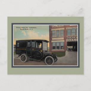 Carte Postale Ambulance automobile Bolmer vintage Bound Brook NJ