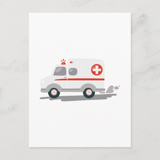 Carte Postale Ambulance EMT (Devant)