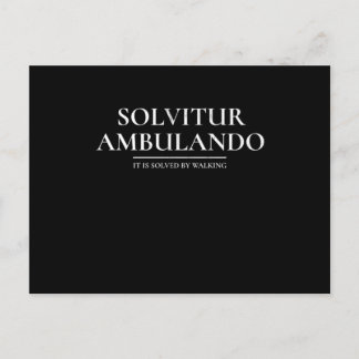 Carte Postale Ambulando De SolviturIl Est Résolu En Marchant