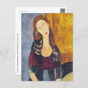 Carte Postale Amedeo Modigliani - Portrait Jeanne Hebuterne #2