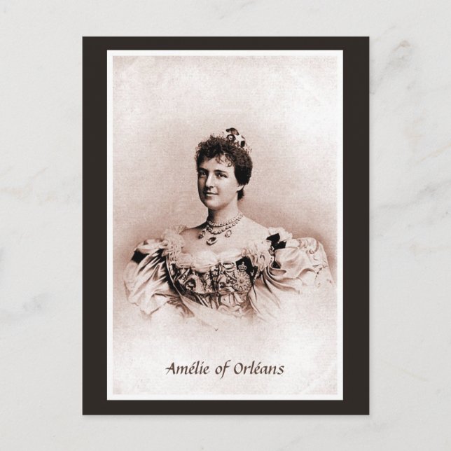 Carte Postale Amélie Reine du Portugal (Devant)