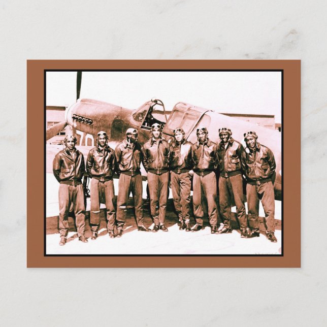Carte Postale (amélioré) Les aviateurs de Tuskegee (Devant)