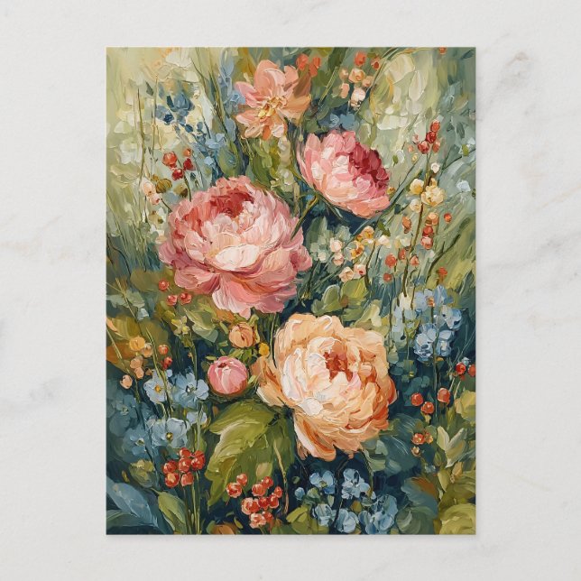 Carte Postale Aménagement floral luxuriant (Devant)