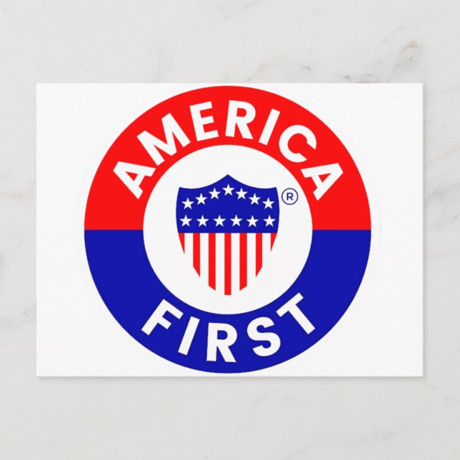 Carte postale America First (Devant)