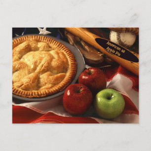 Carte Postale Américain comme tarte à la pomme