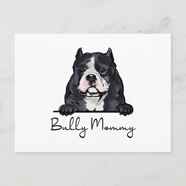 Carte Postale American Bully Dog maman (Devant)