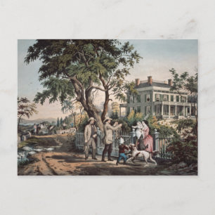 Carte Postale American Country Life - Octobre après-midi, 1855
