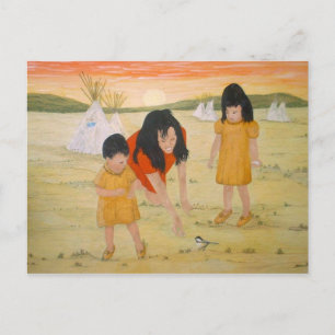 Carte Postale American Indian Mother with Daughters