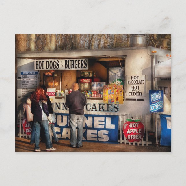 Carte Postale Americana - Hot dogs & Funnel cakes (Devant)