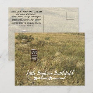 Carte Postale Amérindien Enterrement Ground, Little Bighorn