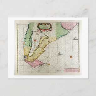 Carte Postale Amérique, assiette 17 de 'Le Nouveau et Grand Illu