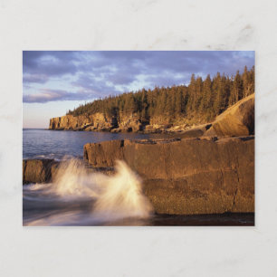 Carte Postale Amérique du Nord, États-Unis, ME, La côte rocheuse