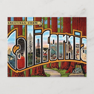Carte Postale Amérique vintage de Californie