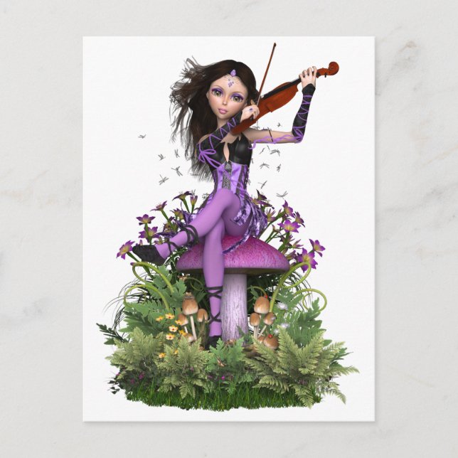 Carte Postale Amethyst Fairy ~ Sweet Melody (Devant)