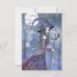 Carte postale Amethyst Witch Halloween