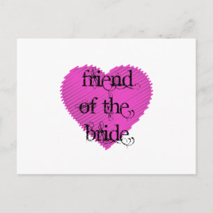 Carte Postale Ami de la mariée