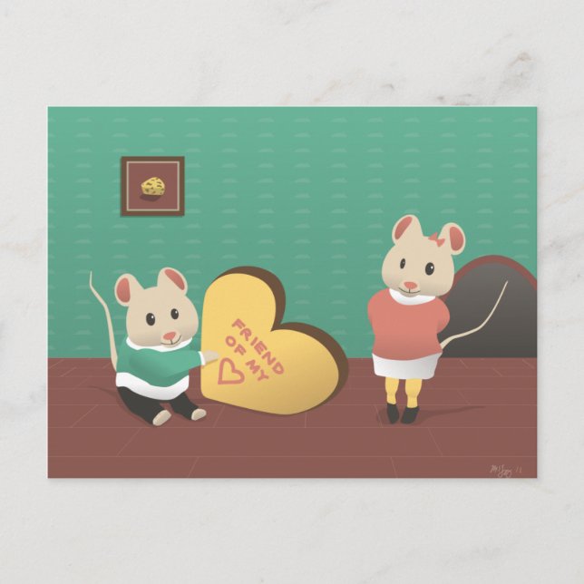 Carte Postale Ami de mon coeur (Devant)