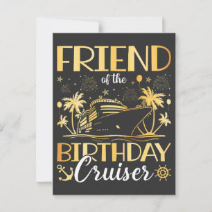 Carte Postale Ami du Vacancier de l'anniversaire de croisière