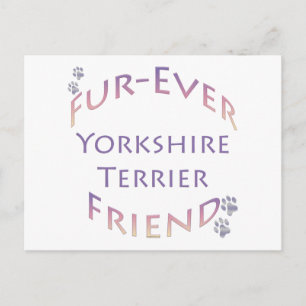 Carte Postale Ami pour toujours de Yorkshire Terrier