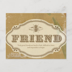 Carte Postale Ami : un Chic Shabby