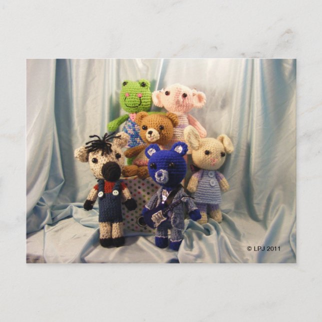 Carte postale Amigurumi Friends (Devant)
