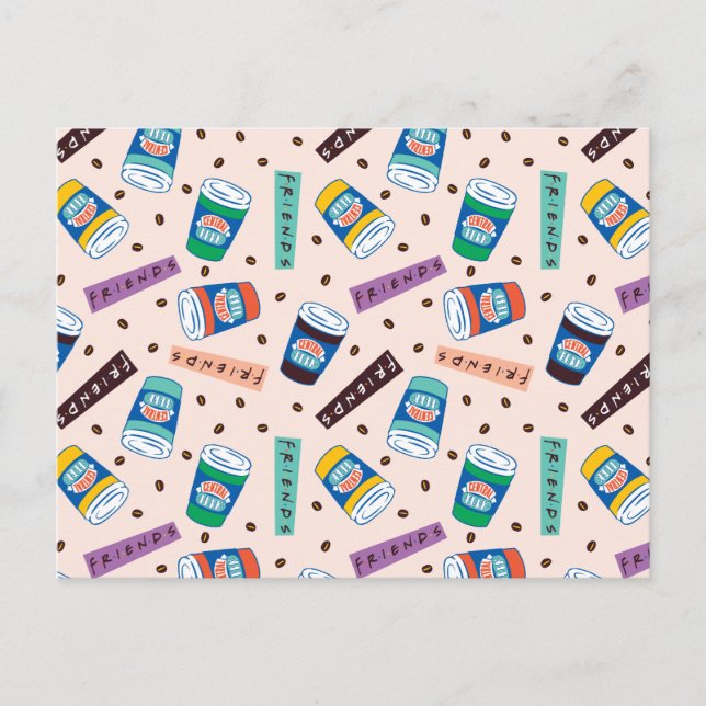 Carte Postale AMIS™ | Central Perk Vibrant Motif café (Devant)