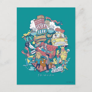 Carte Postale AMIS™   Collage de dessin