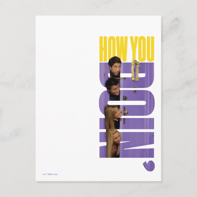 Carte Postale AMIS™ | Comment tu fais ? (Devant)