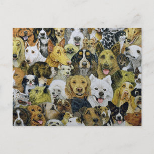 Carte Postale Amis de chien